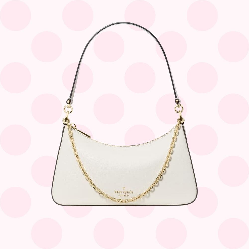 Kate Spade New York Margot White Leather Convertible Crossbody Bag